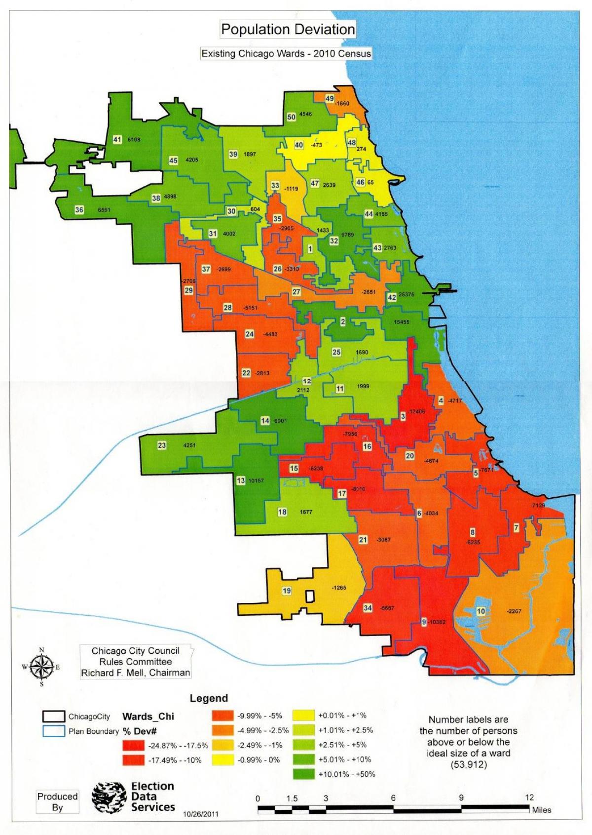 Chicago zóna térképen