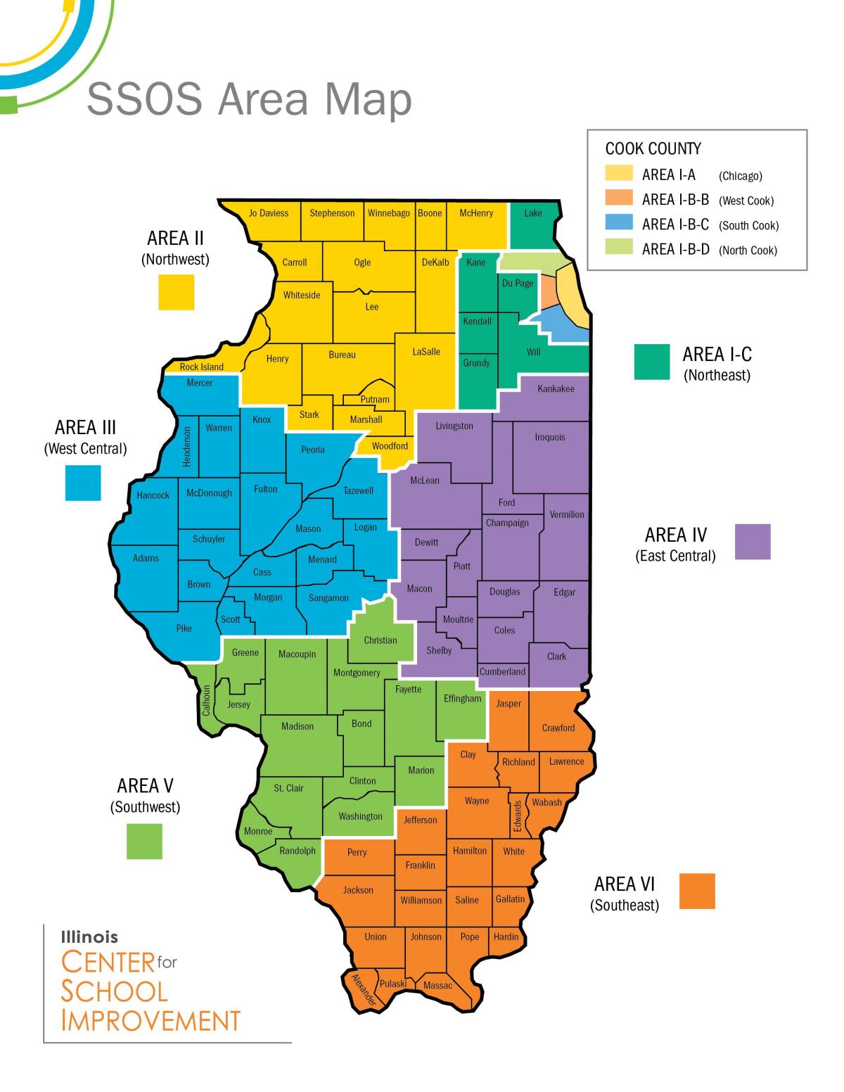 Chicago állami iskolák térkép