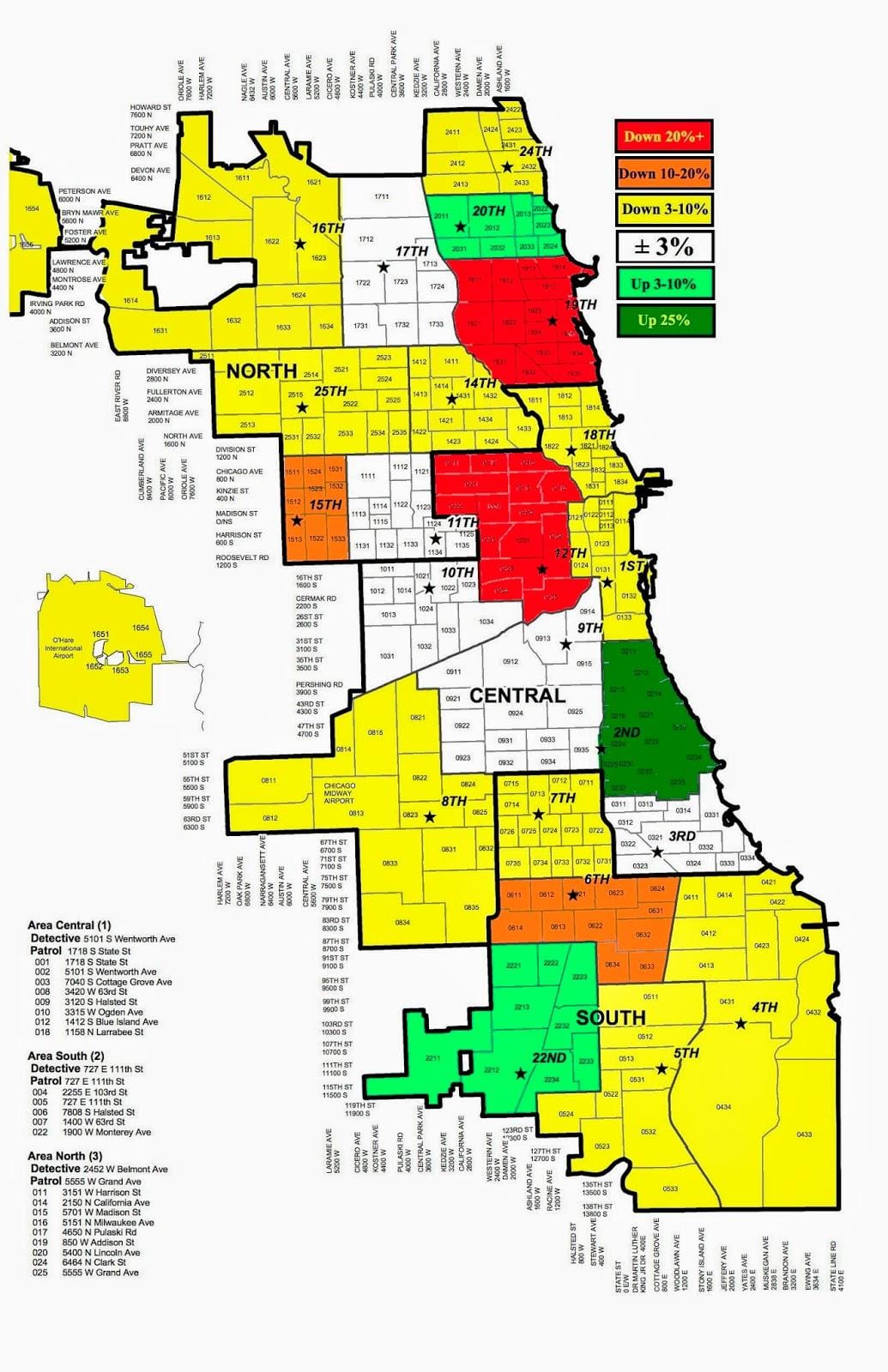 Chicagói rendőrség bűnügyi térkép
