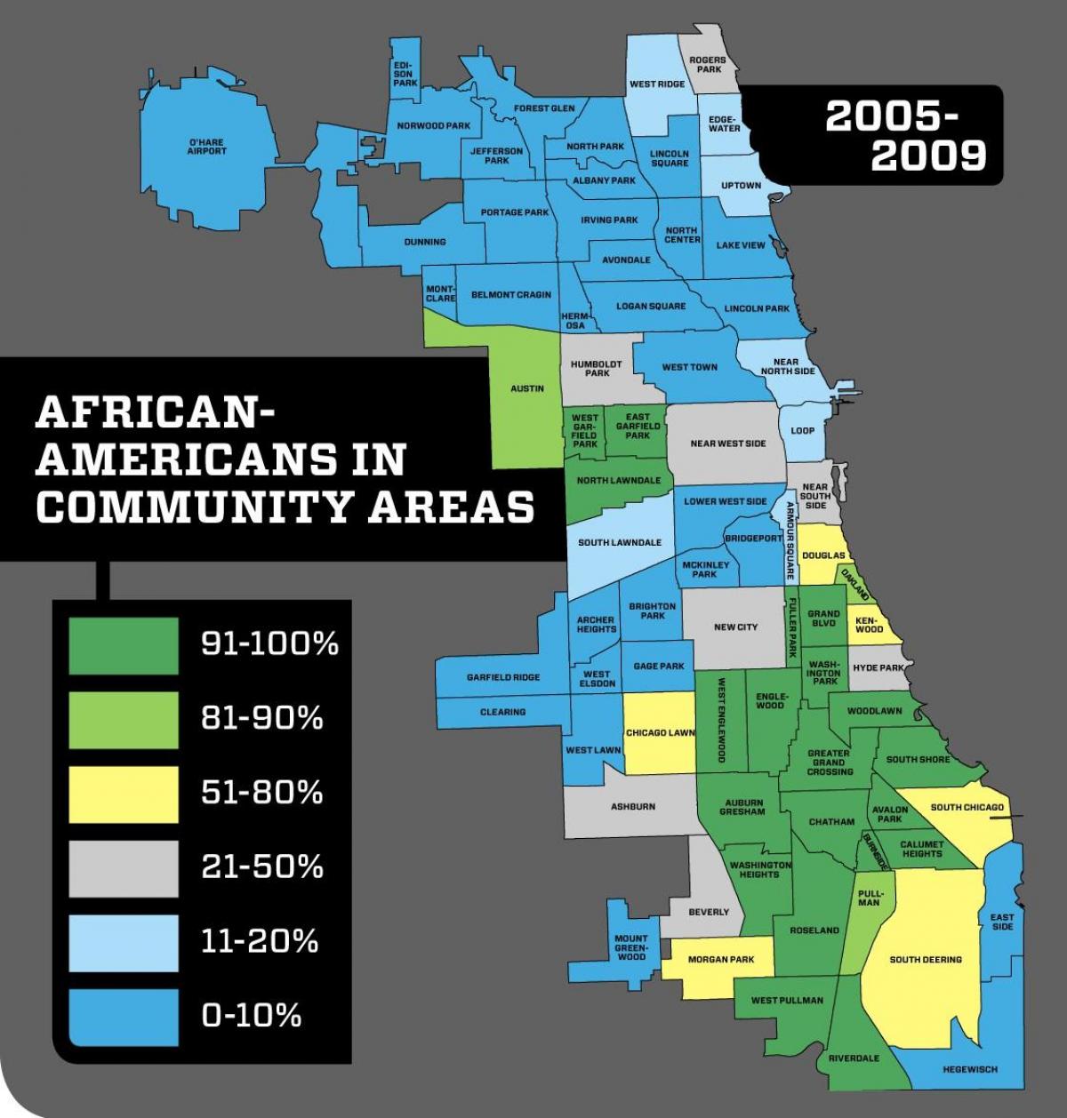 Chicago környéken bűnügyi térkép