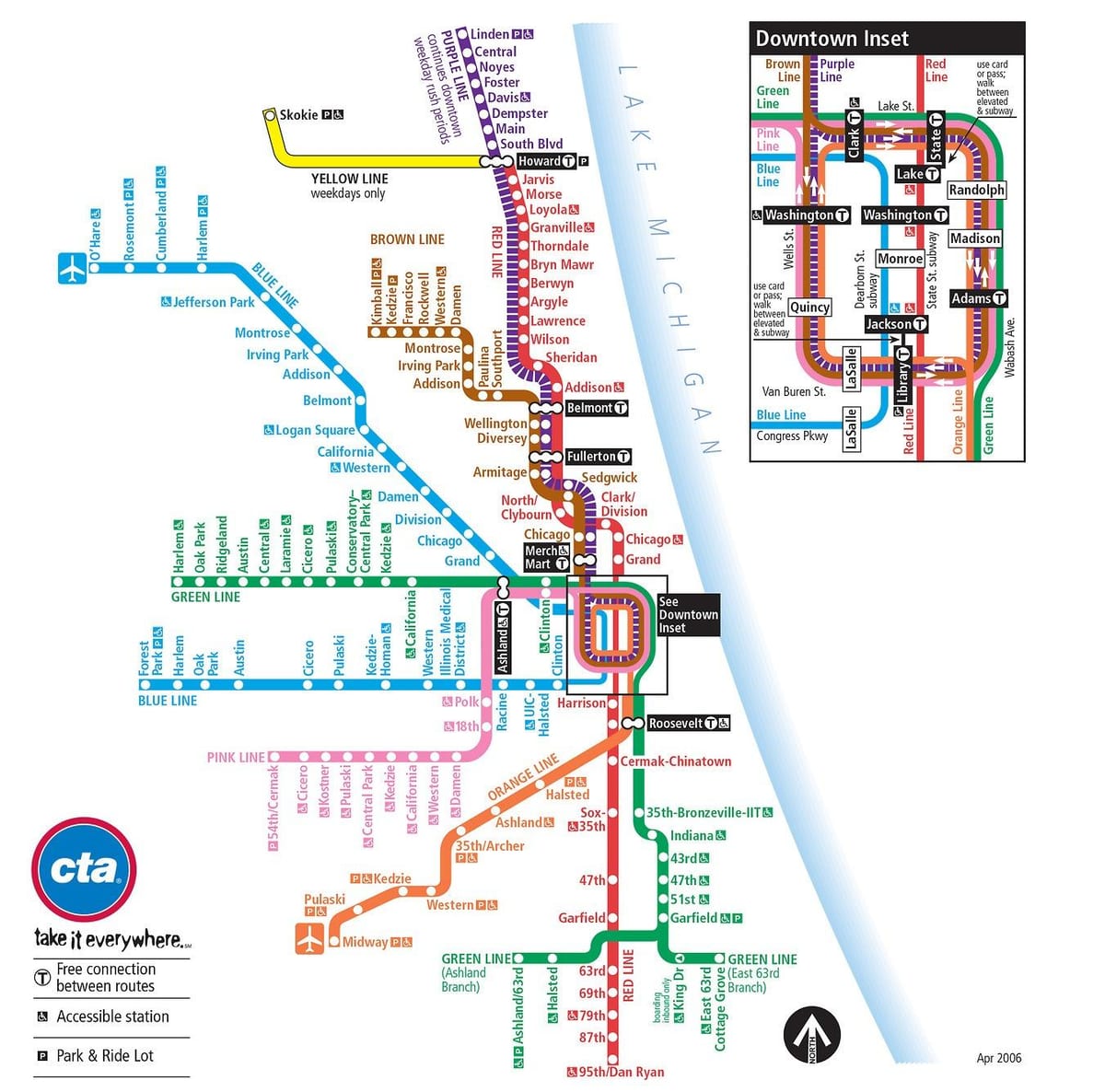 cta térkép Chicago
