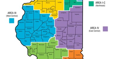 Chicago állami iskolák térkép