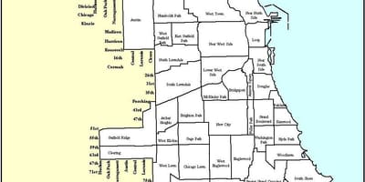 Övezeti térkép Chicago