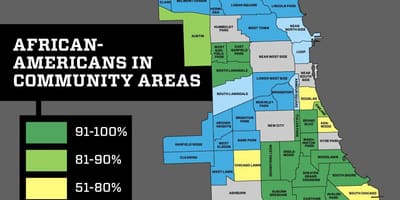Chicago környéken bűnügyi térkép
