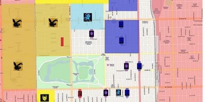 Banda térkép Chicago