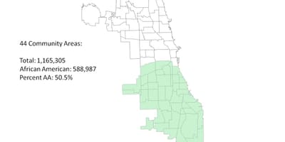 A déli oldalon Chicago térkép