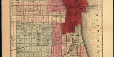 Térkép a nagy Chicago fire