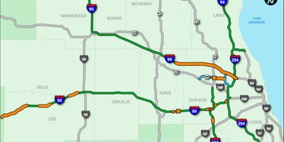 Chicago tollway térkép