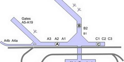 Térkép Chicago Midway airport