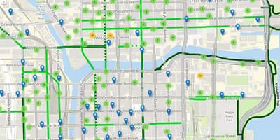 Chicago parkoló zóna térképen