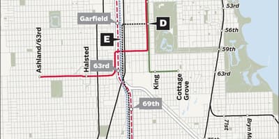 Redline Chicagóban térkép