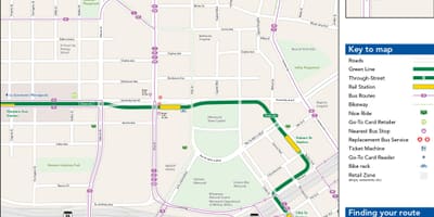 Zöld vonal térkép Chicago