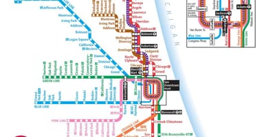 Cta térkép Chicago