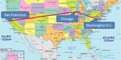 Chicago-a MAGYARORSZÁG térkép