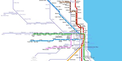 Chicago metró térkép