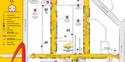 Térkép a régi város Chicago