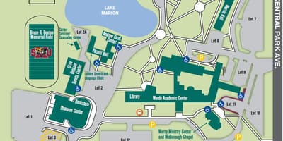 A Chicagói egyetem campus térkép